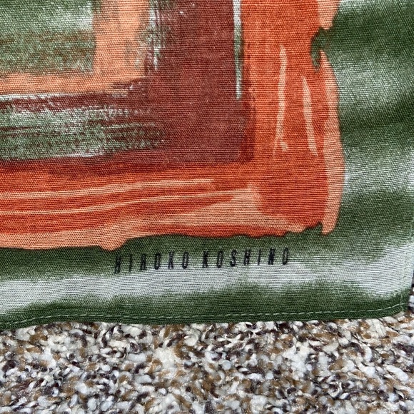 Hiroko Koshino vintage scarf handkerchief pocket square - Picture 2 of 3
